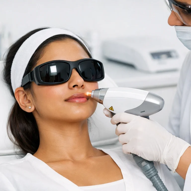 Laser hair removal treatment on face for smooth skin in India